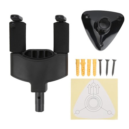 Guitar Vægmonteringskrog Manuel Låseholder Rack Tilbehør til Akustisk Folk Elektrisk Bas