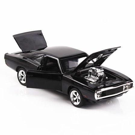 Pienoismalli 1:32 Mustang GT 1967 Musta GT500 Pienoismalli