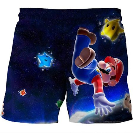 Barne 3D Super Mario Bro Badeshorts Badebukser Strandklær Surfing Gave