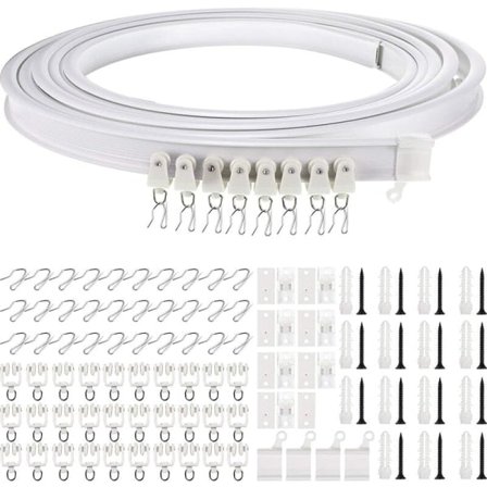 Bøyelig takskinne Böyd gardinskinne Fleksibel takgardintilbehør Bøyd vindu skinne for gardinskinne med gardinskinnesystem