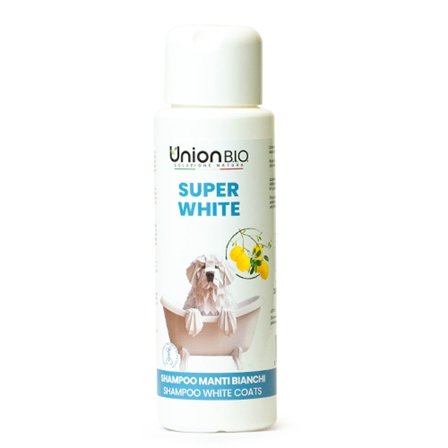 Union Bio Shampoo Super White Per Cani Manti Bianchi 250ml