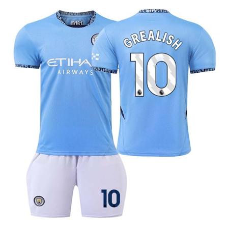 2425 Manchester City hjemmefotballdrakt Grealish fotballdraktsett 28(150-160cm)