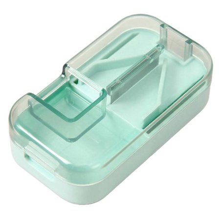 Bærbar Pillekutter, Presisjons Pillekutter for Eldre, 1 Delt i 2, 1 Delt i 4, Multifunksjonell Medisinkutter, Medisinboks