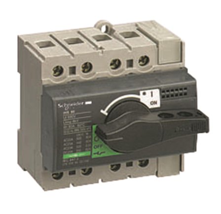 Schneider Electric 28905 Lastbryter 4 poler 80 A, Elfordeling & strømforsyning