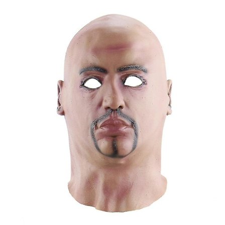 Kreativ rolig Halloween Cosplay Mask Barhuvad Man Mask Party Props