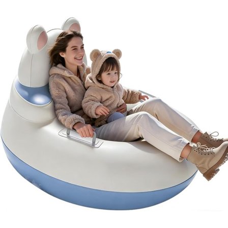 34 tuuman kestävä puhallettava lumirenkaan liukuri - kulutusta kestävä talviulkoilulelu lapsille, aikuisille ja taaperoille