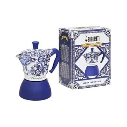 Cafetera Italiana Bialetti Moka Induction Dolce & Gabbana 6 koppar kompatibel med induktion och öppen eld