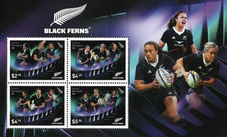 New Zealand - Black Ferns 2025 - Postfrisk miniark