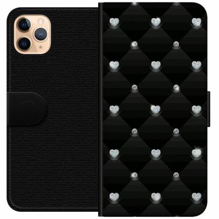 Apple Iphone 11 Pro Max Plånboksfodral Bling Heart