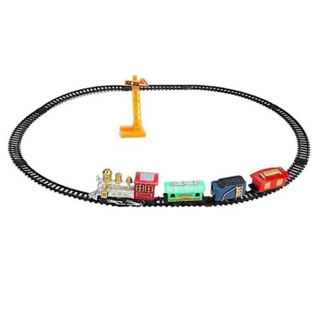 Klassisk legetøjstogsæt Retro Juletema Festlig Stemning Elektrisk Spor Damplokomotiv Legetøj til Drenge Piger