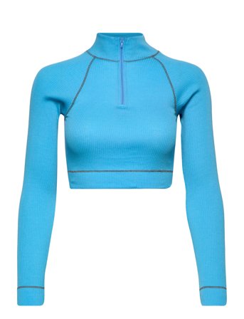 Blouse Blue Barbara Kristoffersen By Rosemunde