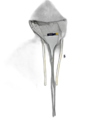 Polo zip up Hoddie-Grå