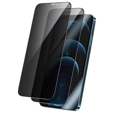 2-Pack iPhone 12 Pro Privacy Skärmskydd Heltäckande HD Härdat Glas