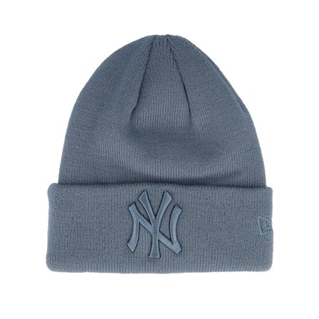 New Era - Kids New York Yankees Essential Dark Blue Cuff Cuff Blue Beanie - MLB @ Hatstore