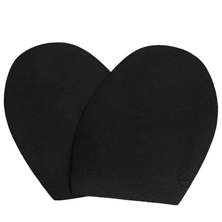 1 par skoreparationsgummisåler, slidstærke gummihæle, skridsikre ydersåler, sort