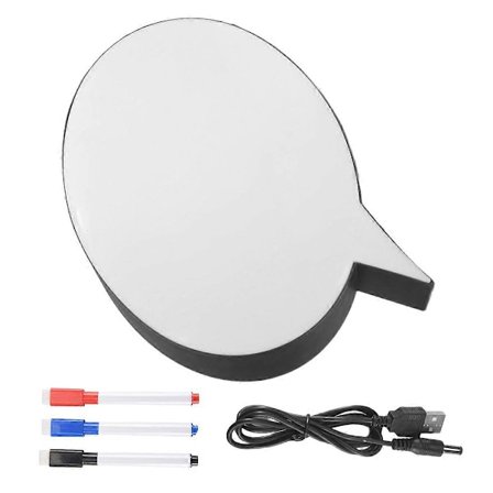 LED Besked Håndskrift Brev Lysboks Taleboble Form Skrivebræt Tilføj 1 Pen Til Fødselsdag Pa (FMY)