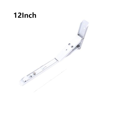 1 Par sammenleggbar hyllebrakett Veggmontert støtte HVIT 12INCH