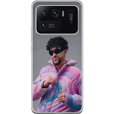 Kompatibelt Mobildeksel til Xiaomi Mi 11 Ultra Fargerik illustrasjon av et trist hjerte på stranden med palmer, delfiner og solnedgang i retro kunsts