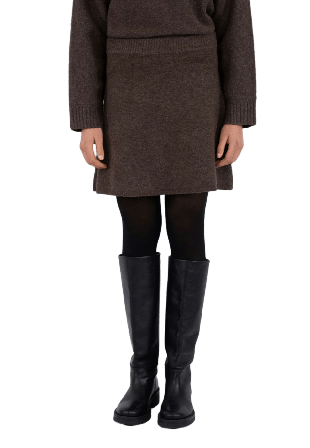 Neo Noir Gisa Knit Skirt Kjolar Dam Brun 34