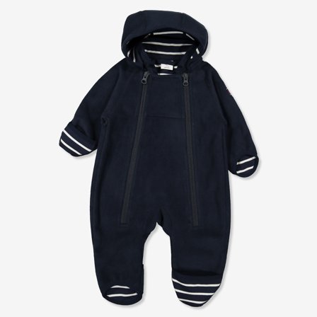 Dress i vindfleece til nyfødt - 50 - barneklær - blue - Polarn O. Pyret