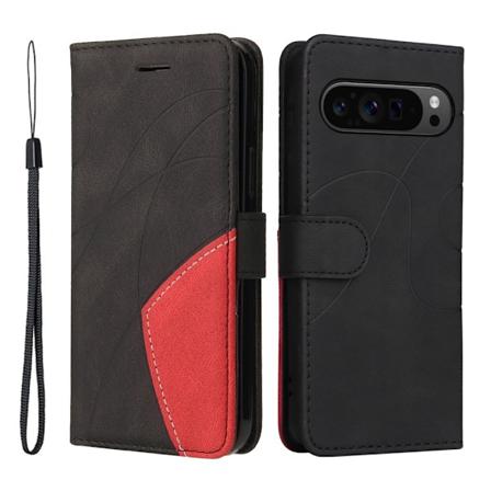 Til Google Pixel 9 Pro XL KT-serie-1 dobbeltfarve etui Black
