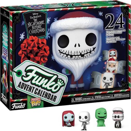 Funko Adventskalender: The Nightmare Before Christmas - 24 Pocket Pop! 24 Dagars Julnedräkningspresent, Adventskalender Överraskning Julgåva för Barn