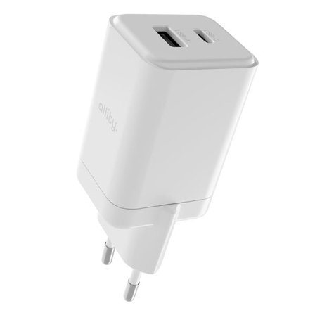Allity GaN-lader 45W PD QC med USB-C og USB-A