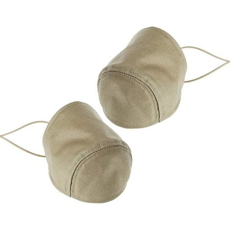 Hælbeskytter til Kørsel - Hælbeskytterdæksel - Hælpude til Chauffører - 1 Par (Khaki)