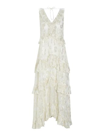 Frankie Ns Maxikjole Festkjole Hvit Dea Kudibal*Betinget Tilbud