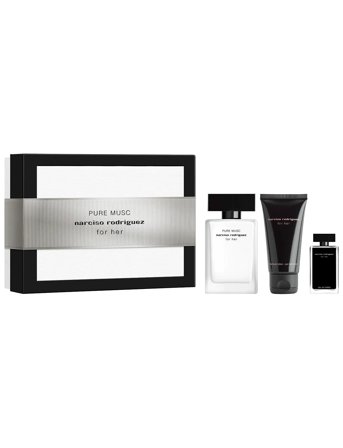 Narciso Rodriguez Gift Set For Her Pure Musc Edp + Body Lotion + For Her Edt - Nude - 107.5 ML