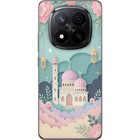 Kompatibelt Mobildeksel til Xiaomi Redmi Note 14 Pro+ Håndtegnet reiseinspirert mønster med verdenskart, fly, hjerter og vintage eventyrtema