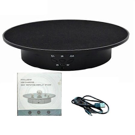 Genopladelig Automatisk Drejelig Live Smykke Artefakter Video Elektrisk Rotationsbord Panorama Dis