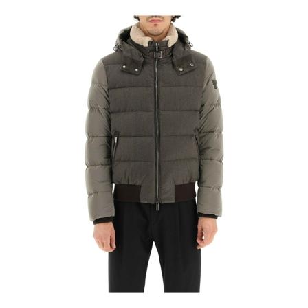 Moorer, Down Coats Szary, Mężczyzna, Rozmiar: L