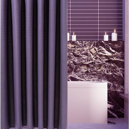 Våffelduschdraperi Purple L