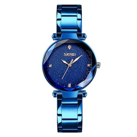 Skmei 9180 Starry Sky Dial Quartz Watch For Ladies Coffee Gold