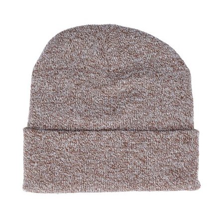Beechfield - Beige cuff Beanie - Heather Oatmeal Cuff Blank Beanie @ Hatstore