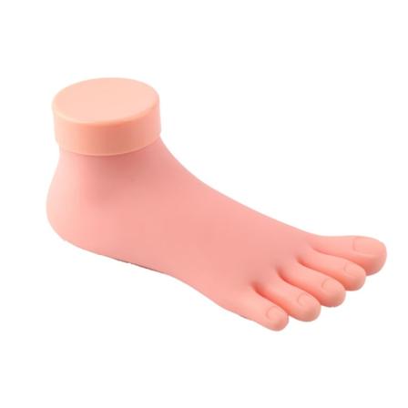 Träna falsk fotmodell Flexibel rörlig mjuk silikonprotetisk manikyrverktyg för nail art