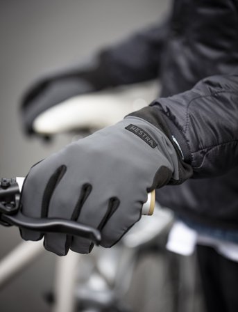 Hestra Mason Dark Grey/Black - Black - 10