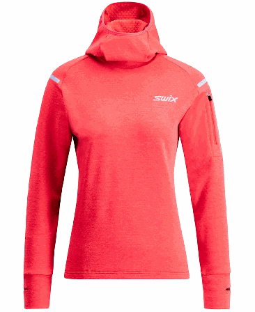 Swix Pace Midlayer Hooded W Cayenne