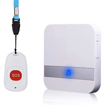 Hjemmevarsling Trådløst Alarmsystem Pasient Eldre Personlig Alarmsystem Pluggversjon Og Nødknapp Pager Alarm (1 Til 1)