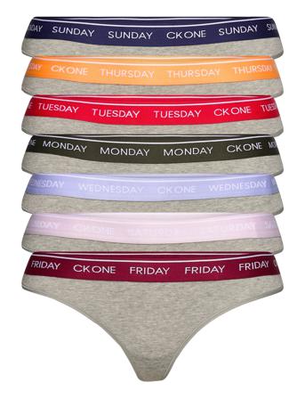 Thong 7Pk Grey Calvin Klein