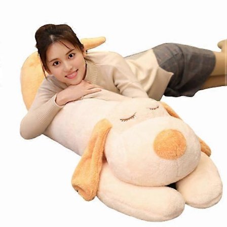 Hund Plyschleksak Gosedjur Kasta Plyschkudde Docka Fluffig Valp Hund Present