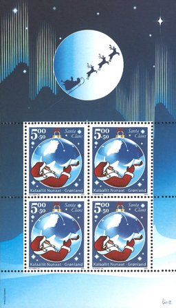 Julemanden fra Grønland 2003 miniark - Postfrisk miniark