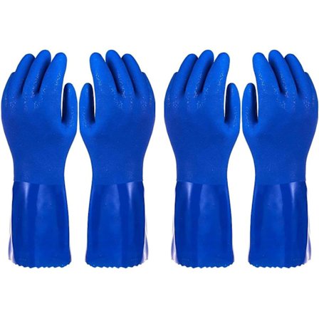 2 par gummihansker for rengjøring av kjøkken, ZQKLA