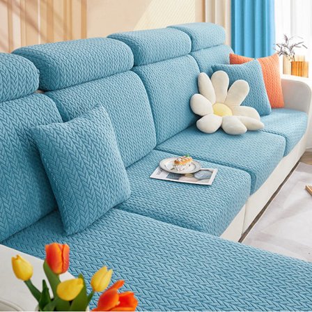 Elastiskt wheat cover jacquard cover halkfritt universal