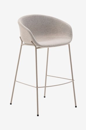 Kave Home - Baarijakkara - zadine 2-pack - Beige - Baarituolit & baarijakkarat - - Homeroom