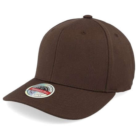 Mitchell & Ness - Blank Brown 110 Adjustable Adjustable Brown Cap - @ Hatstore
