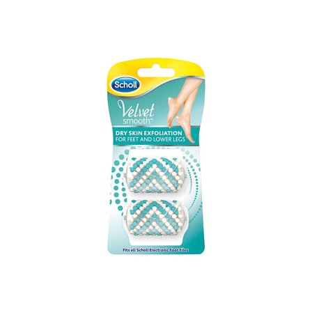 Scholl Refill Velvet Smooth Eksfolierende 2 stk, Skincare, Fodpleje, Fodfile