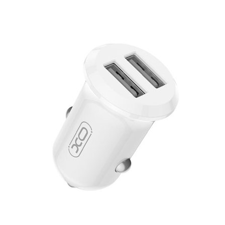 XO Biloplader med 2xUSB - 12W kompakt biloplader