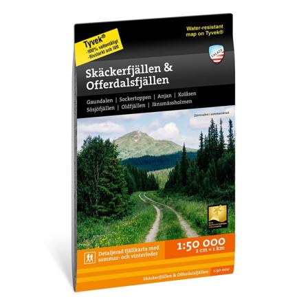 Calazo förlag Skäckerfjällen & Offerdalsfjällen 1:50.000 literature Black OneSize